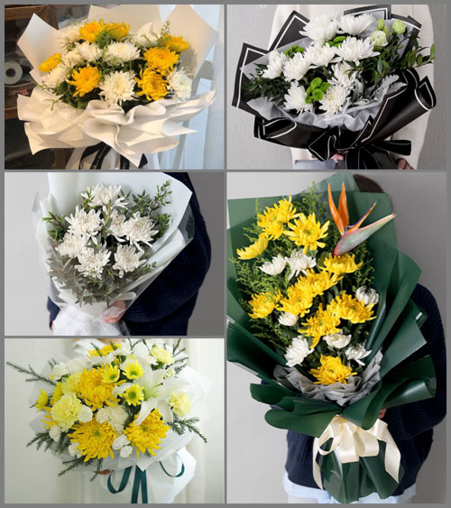 贵州毕节市黔西县素朴镇塘坊村白事花束代送